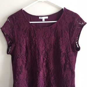 Lace Front, Cap Sleeve Blouse (DR2)